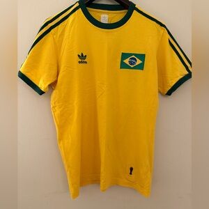 Adidas 1974 Wold Cup Brazil Yellow T-Shirt
